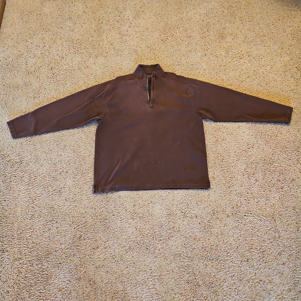 Tommy Bahama Shirt Mens Extra Large‎ Island Soft Pullover Zip Supima Cotton